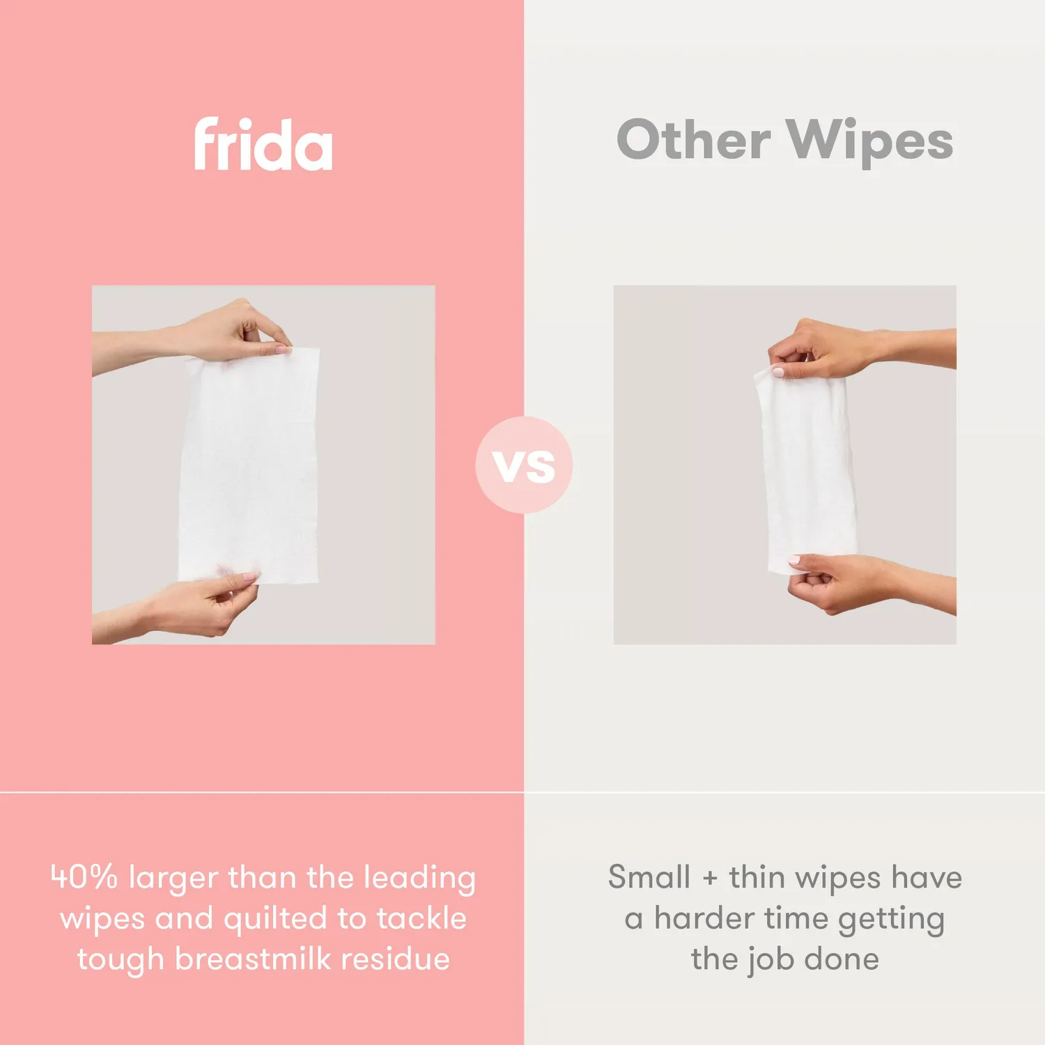 NoseFrida Frida Mom Breast Pump Wipes Pumpentücher XL parfümfrei