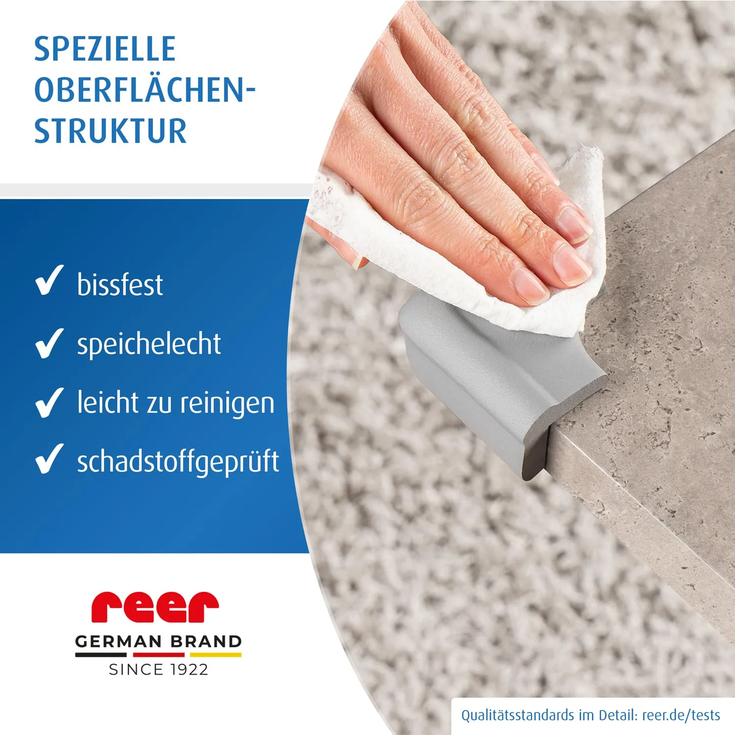 Reer Soft Eckenschutz grau bissfest 4 Stück