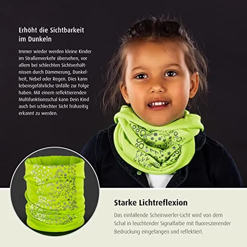 Reer MyBuddyGuard Multifunktionsschal Gelb reflektierend 26x45