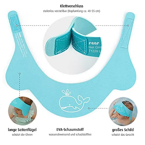Reer MyHappyBath Cap Shampoo-Schutz blau 40-55 cm