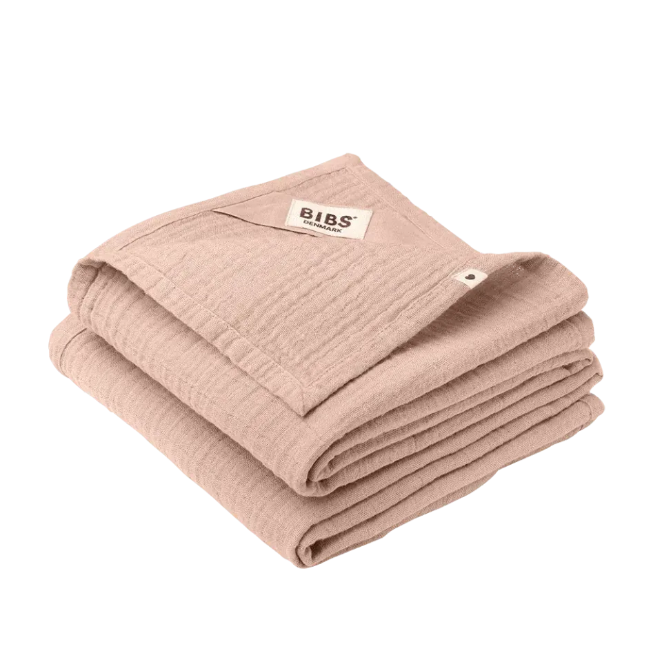 BIBS Muslin Cloth Mulltuch 70x70 Blush 2er Bio