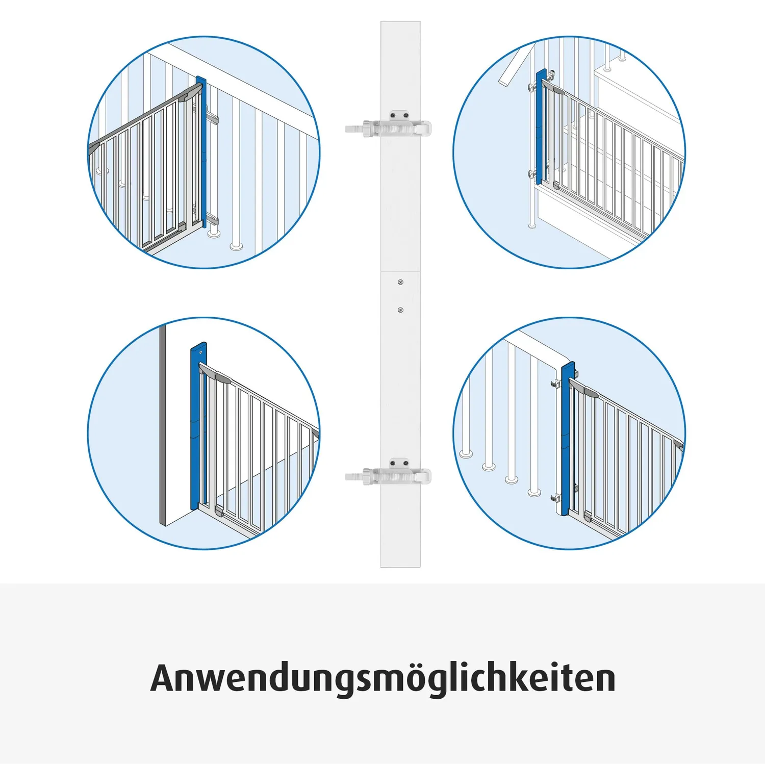 Reer StairFlex Geländerbefestigung weiß 87 cm