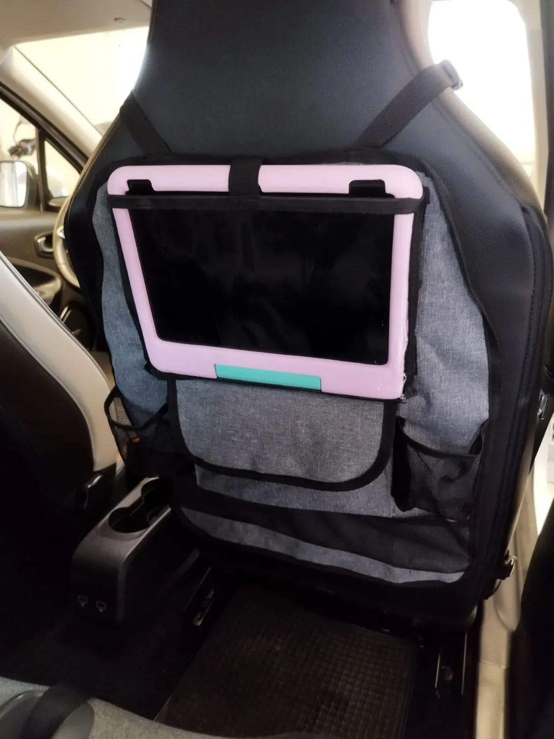 reer TravelKid Entertain Autositz-Organizer Grau Tablet-Fach