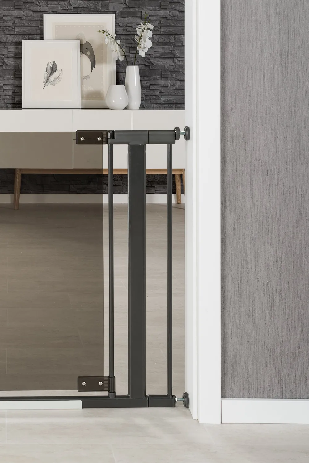 reer PURISTIC Türwächter Verlängerung Grau 7 cm