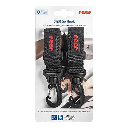 reer Clip&Go Hook Kinderwagen-Haken schwarz