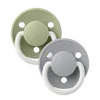 BIBS De Lux Schnuller 2er-Pack Ivory Sage rund