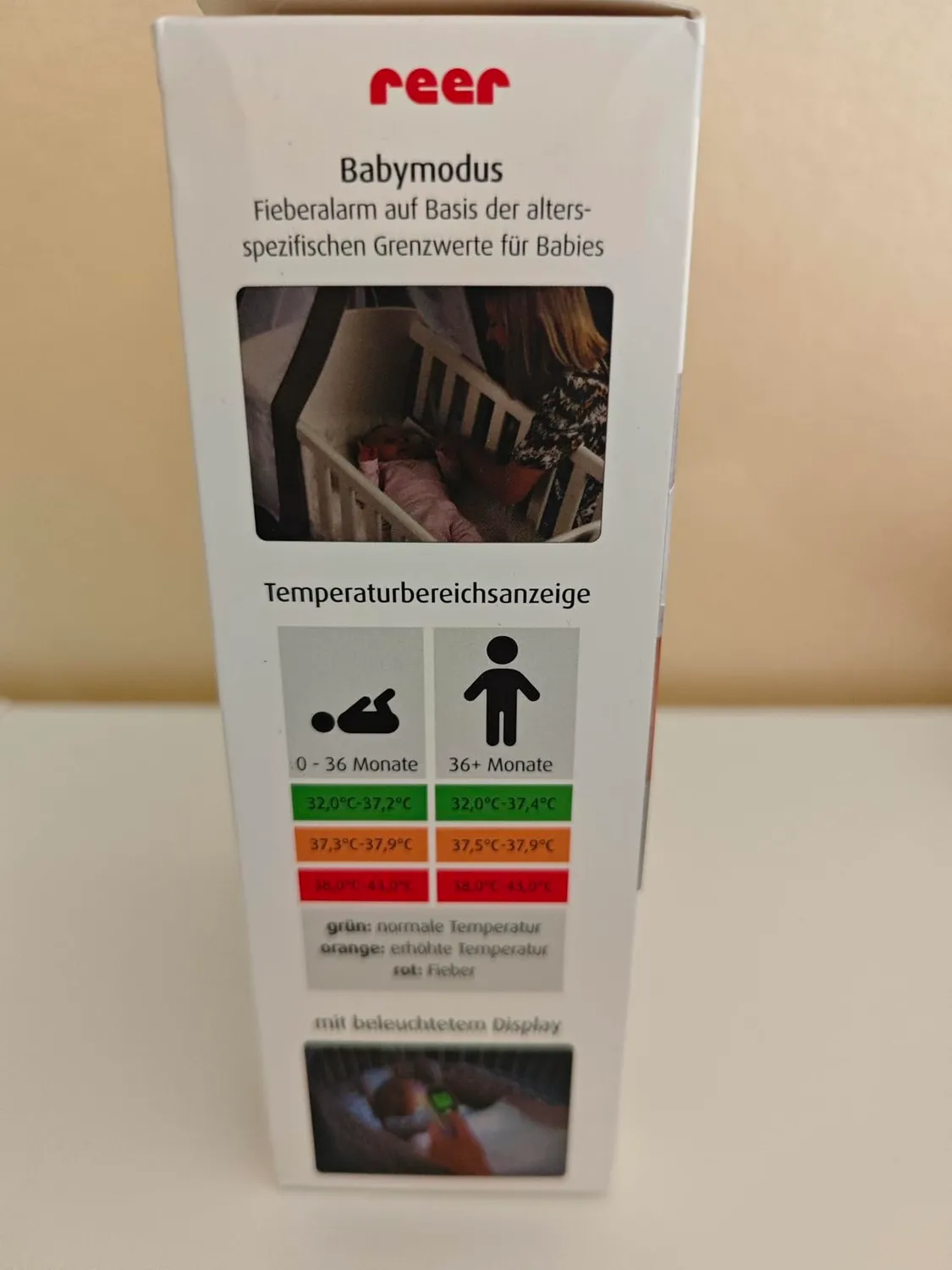 reer Colour MaxTemp Fieberthermometer Ohr Stirn