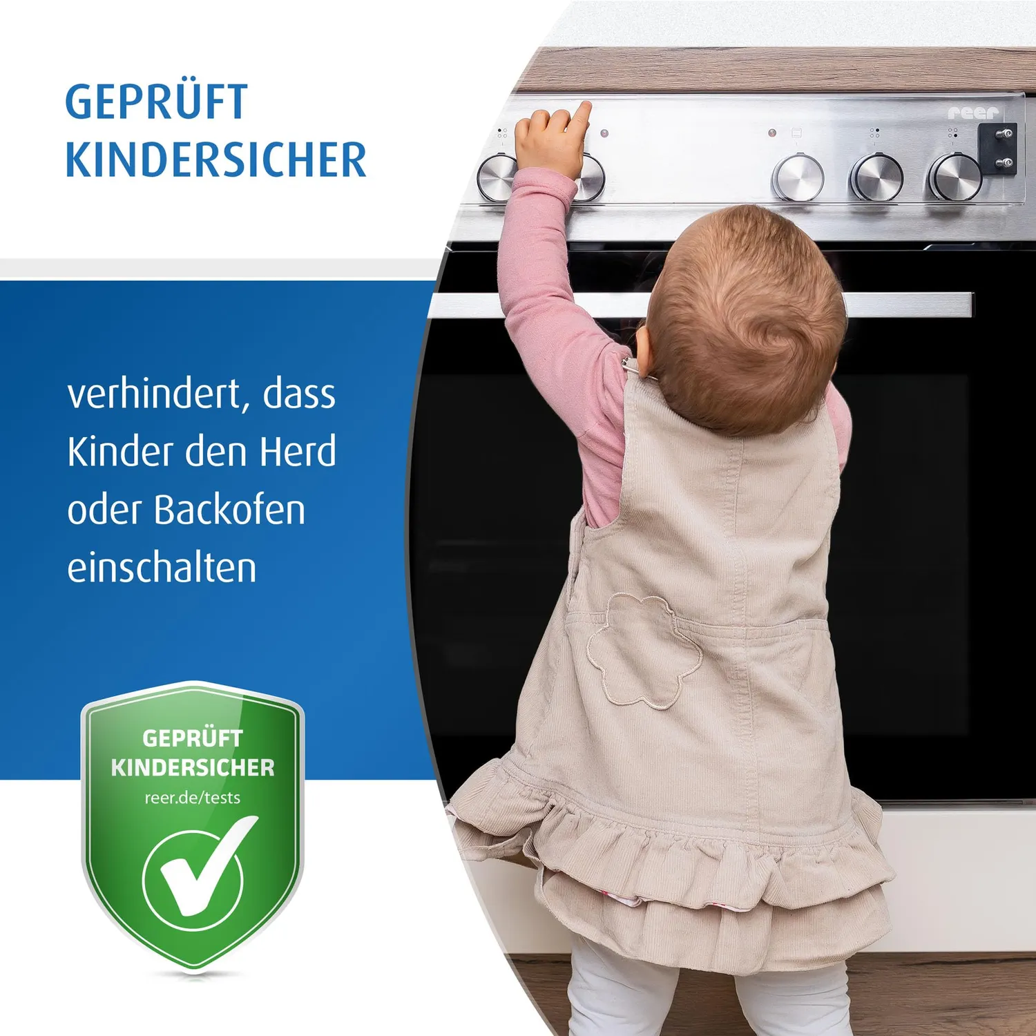 Reer Herdknopf-Abdeckung Schalterabdeckung transparent