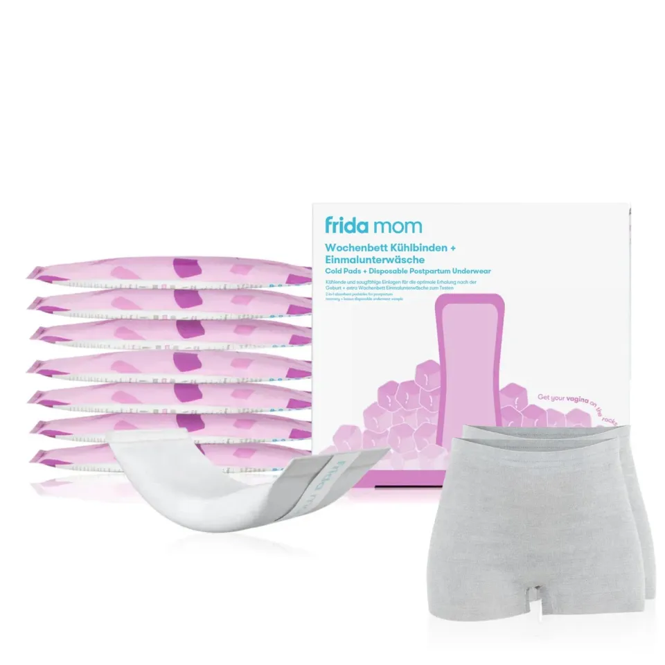 Frida Mom Wochenbett Kühlbinden 8er + Slips kühlend