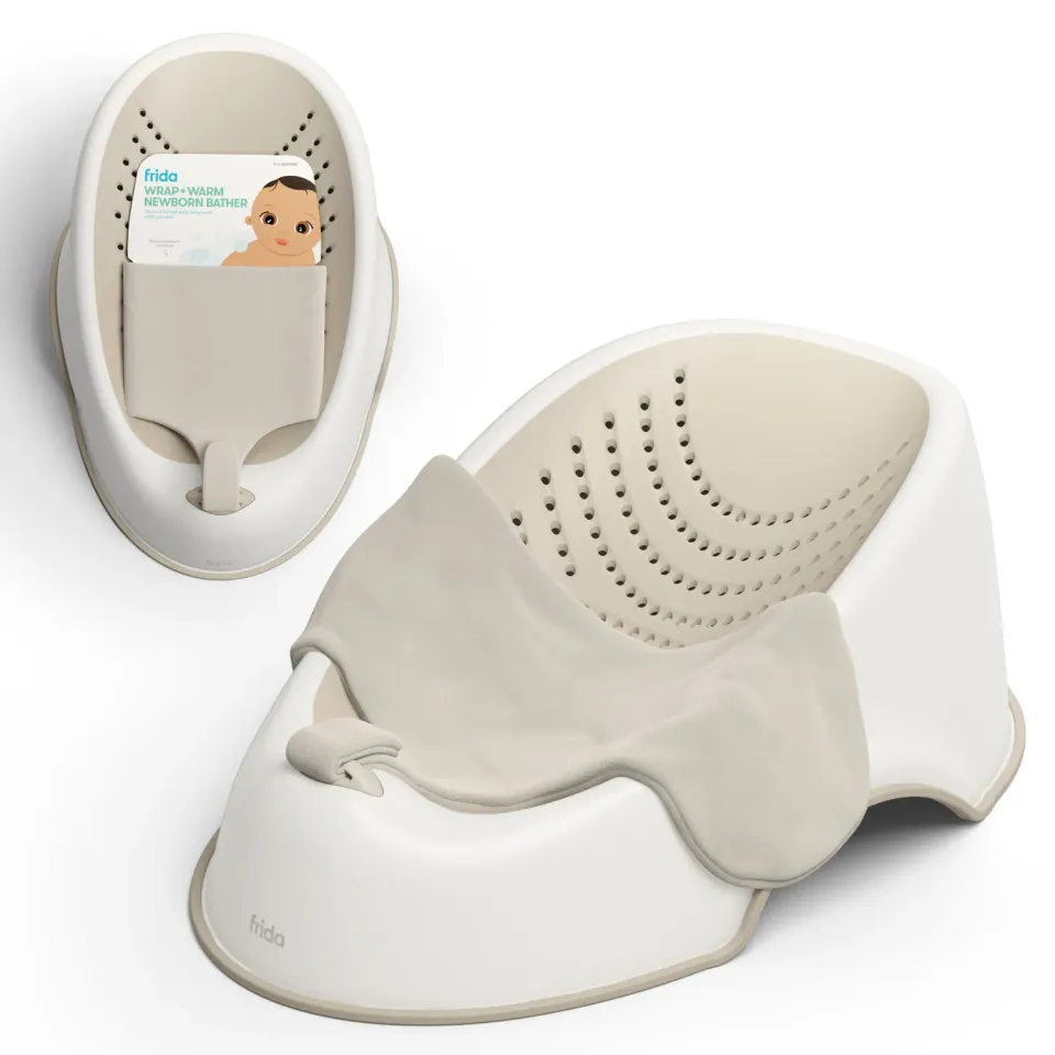 Frida Baby Wrap+Warm Badeeinsatz Neugeborene Creme warm