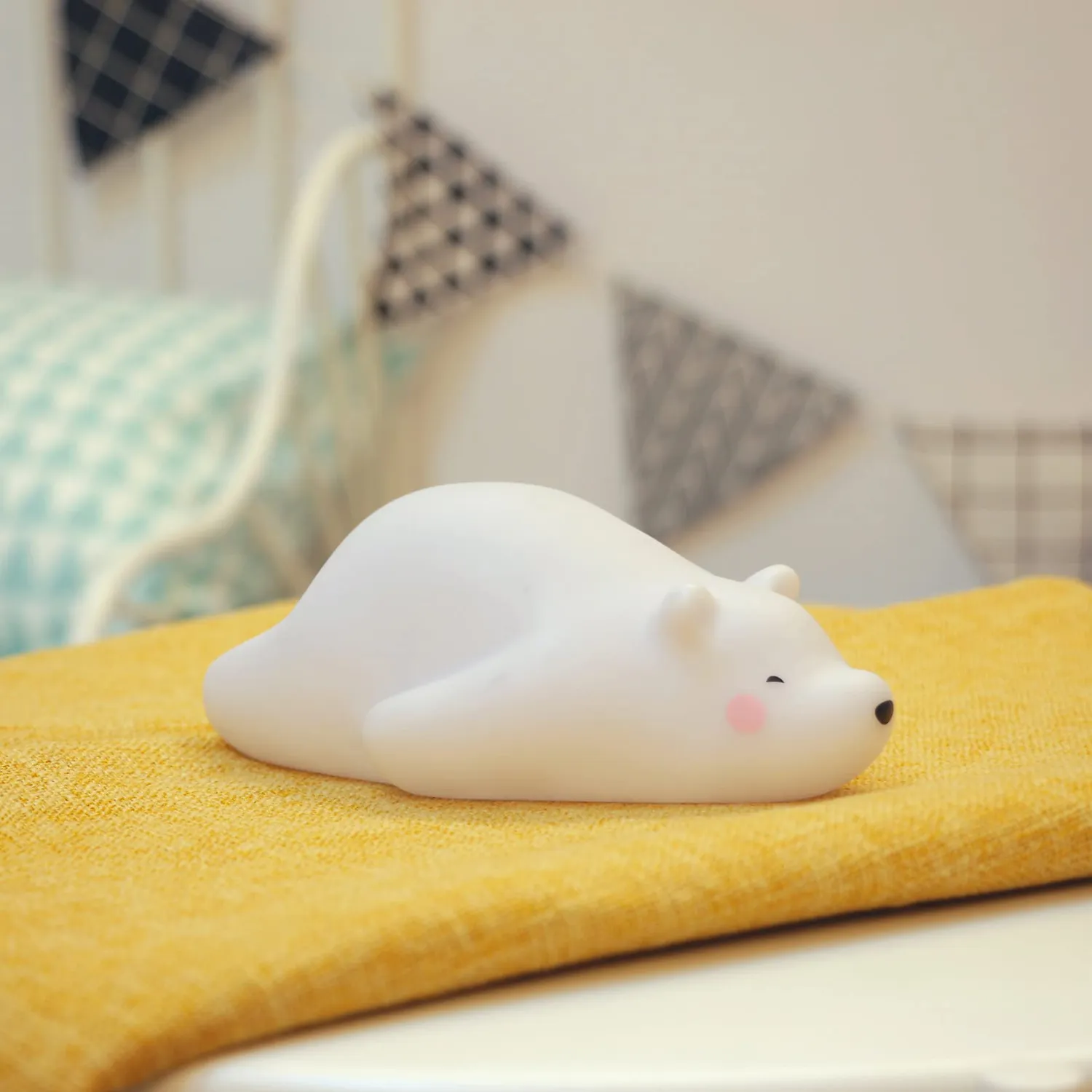 reer lumilu Lazy Friends Bear Nachtlicht weiß
