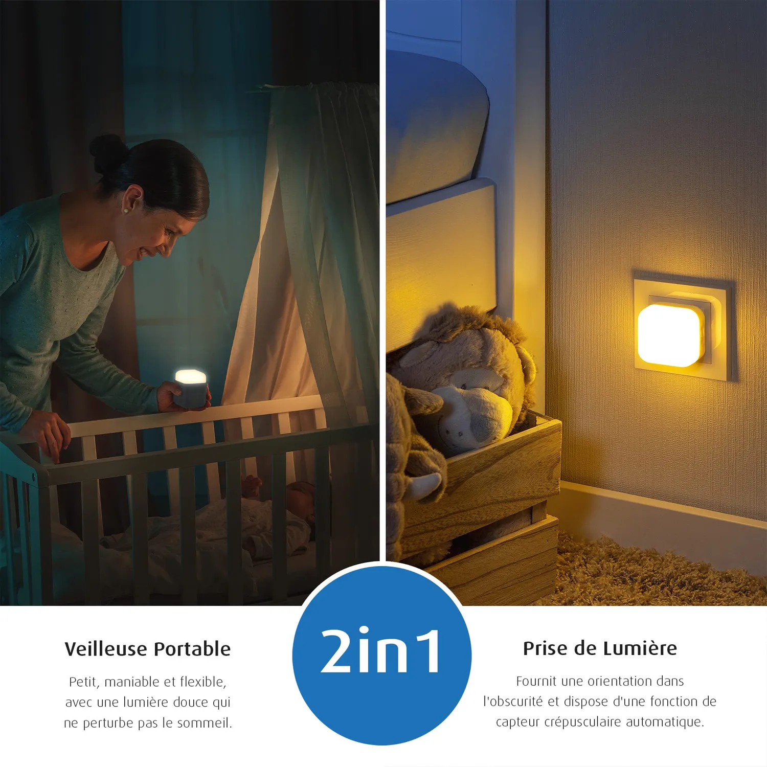 Reer SleepLight 52401 Nachtlicht hellgrau Akku
