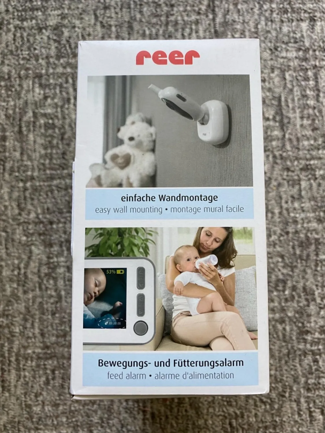 reer 80440 BabyCam XL Video-Babyphone weiß 4,3 Zoll