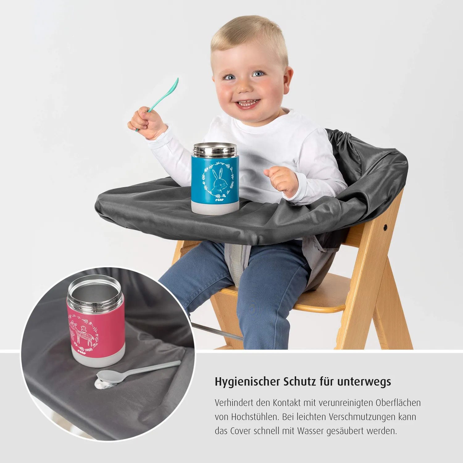 reer HygieneCover 85031 Schutzbezug Grau Waschbar