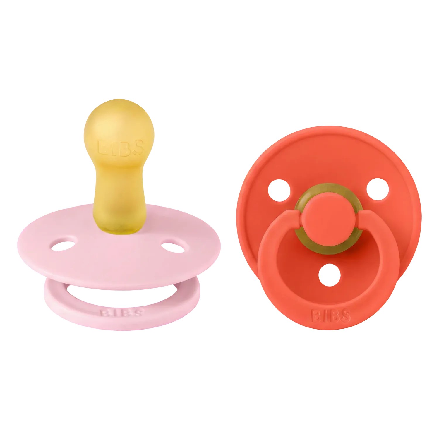 BIBS Colour Schnuller 2er Baby Pink Tango Latex