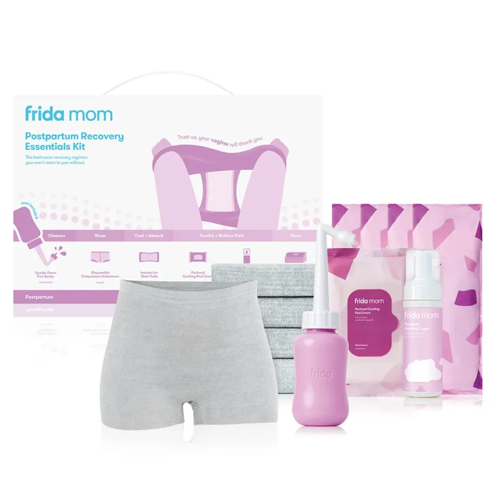 Frida Mom Recovery Essentials Wochenbett Set mit Peri Flasche