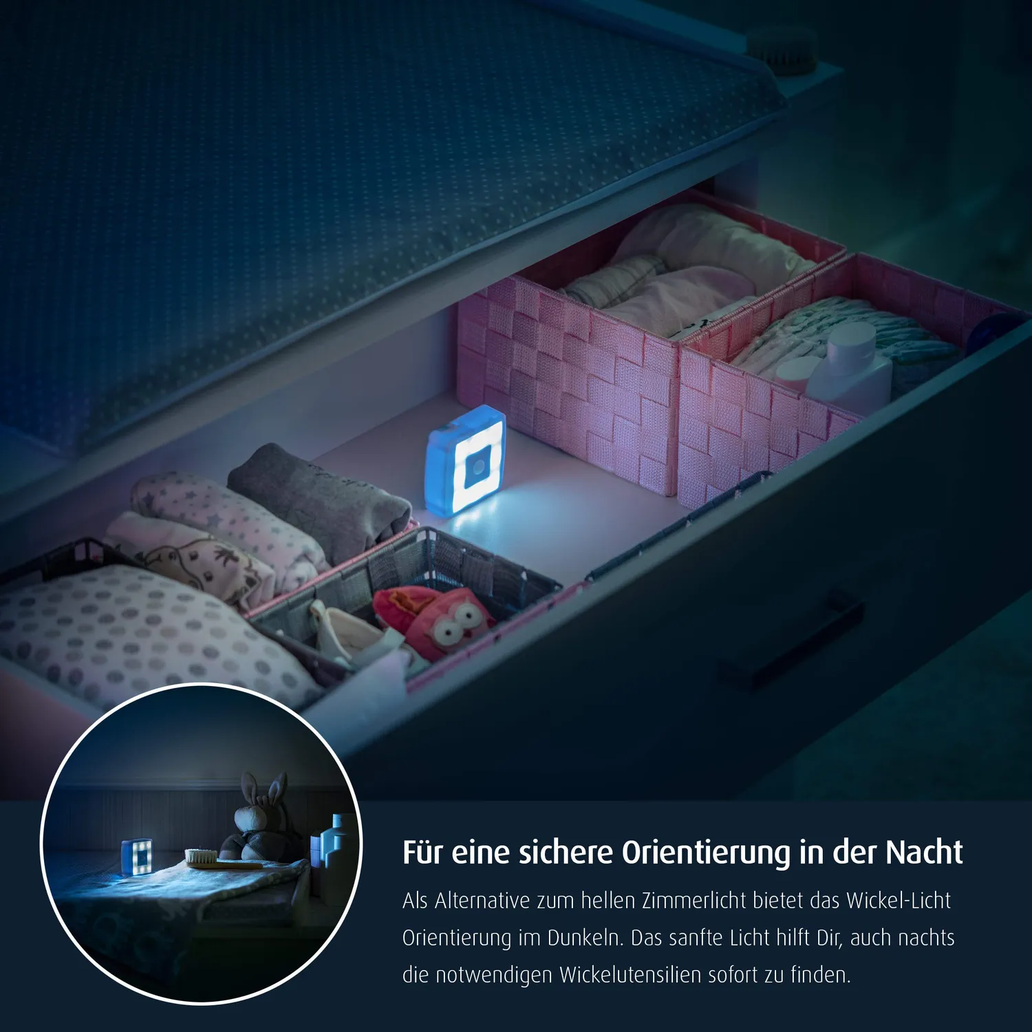 Reer Nightguide Nachtlicht blau mit Bewegungsmelder