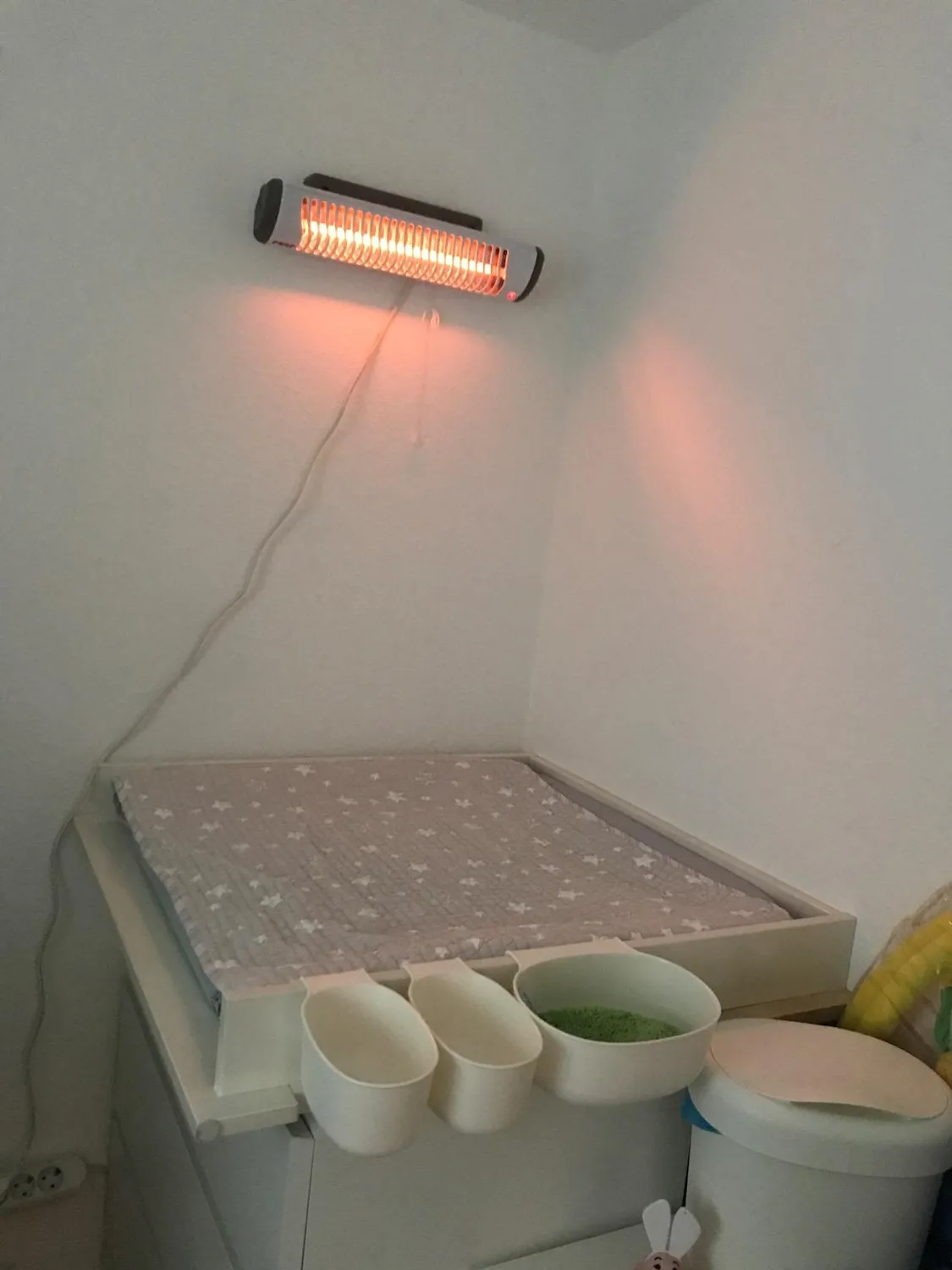 Reer EasyHeat Wickeltisch-Heizstrahler 500 W weiß