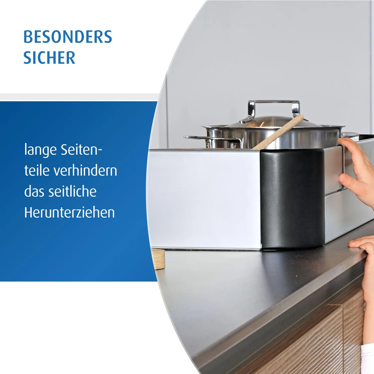 reer Premium XL Herdschutzgitter 57-90 cm ohne Bohren