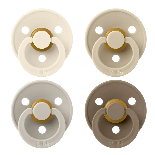 BIBS Colour Schnuller 4er Ivory Sand Vanilla Dark Oak