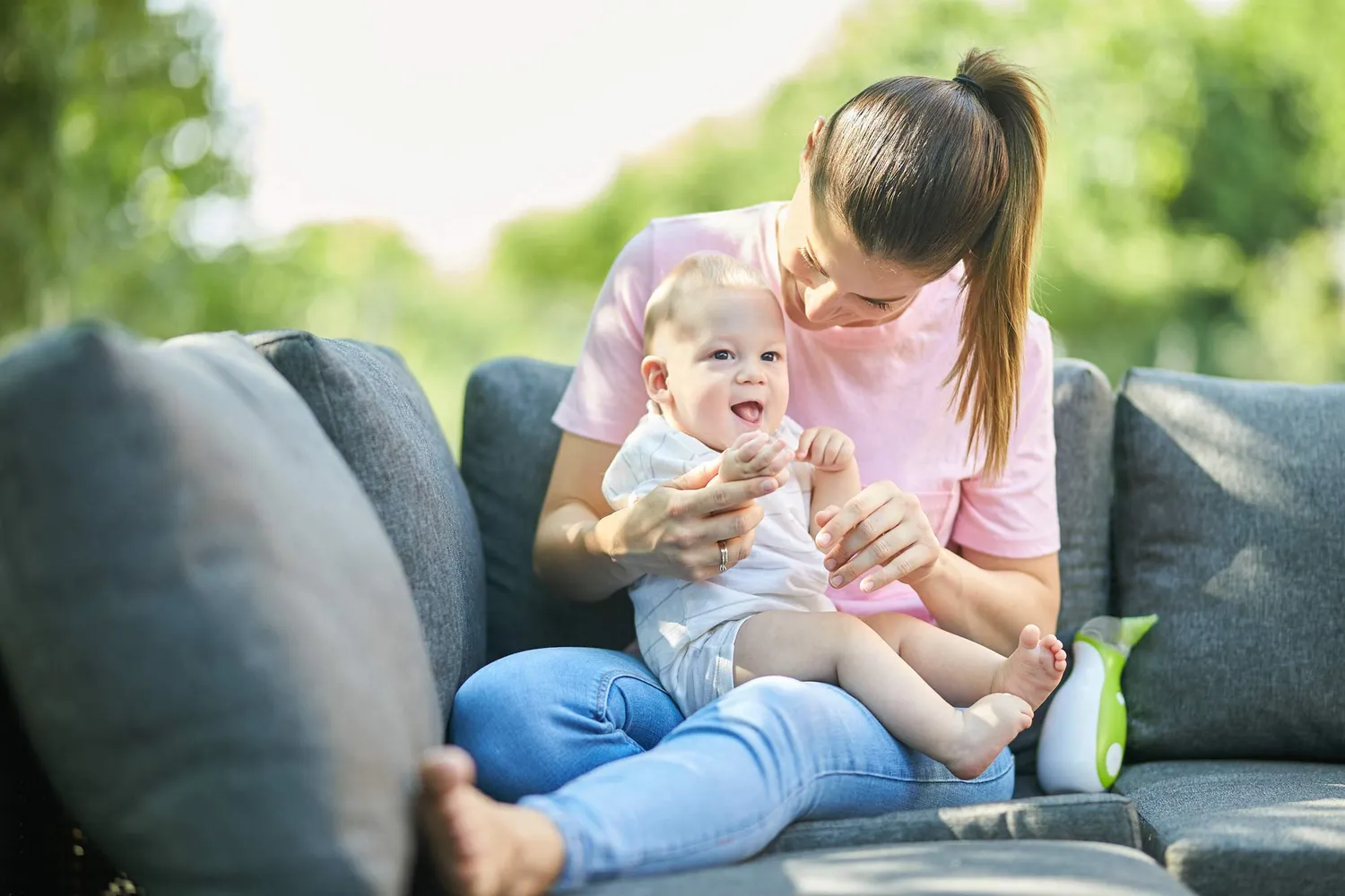 Nosiboo Go Nasensauger Baby Akku wiederaufladbar weiß