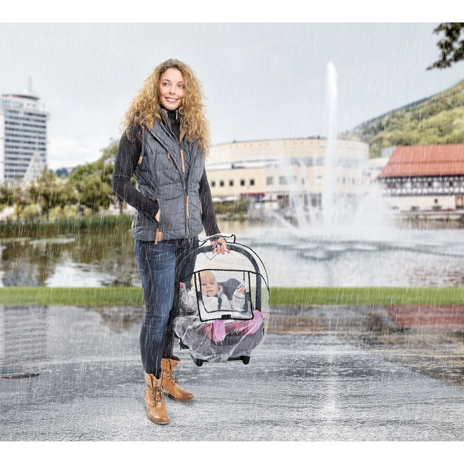 reer RainCover 70538 Regenschutz Babyschale PVC-frei