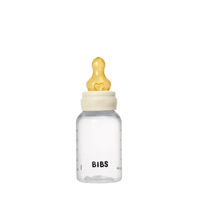 BIBS Baby 150ml Latex Babyflasche Ivory Anti-Kolik