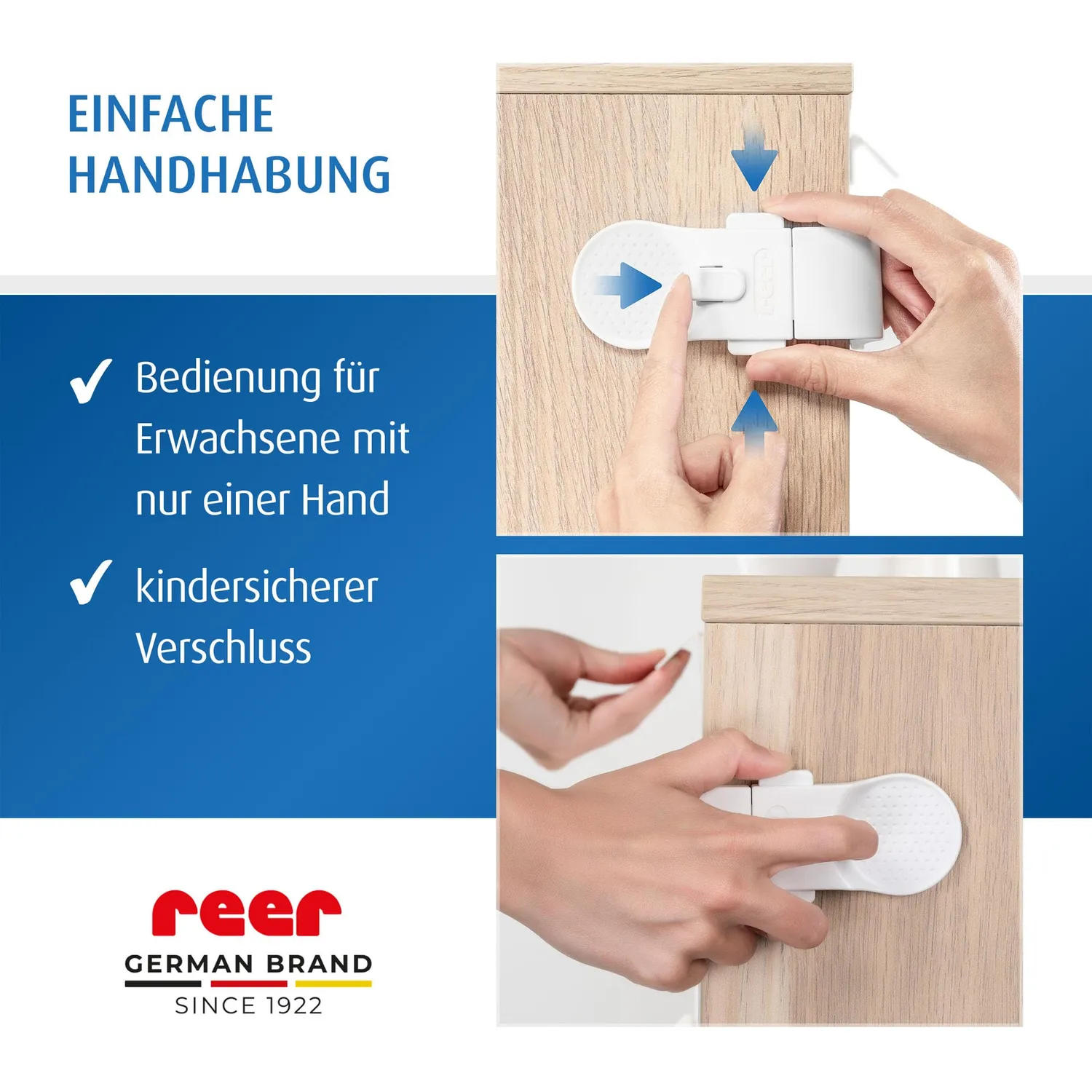 reer Schrank- Schubladensicherung extern zum Kleben