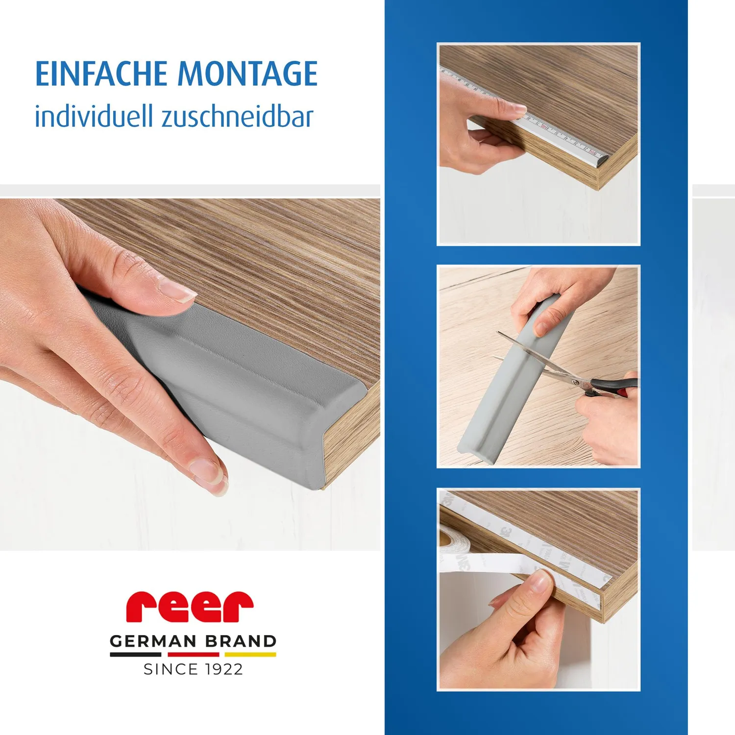 reer Kantenschutz Soft 2x1m Schaumstoff grau
