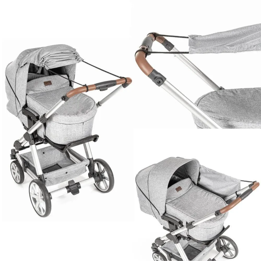 Reer ShineSafe Sonnensegel Kinderwagen grau UPF 50+