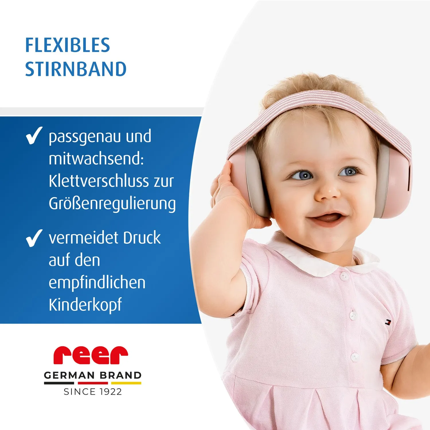 Reer SilentGuard Baby Gehörschutz rosa SNR 25
