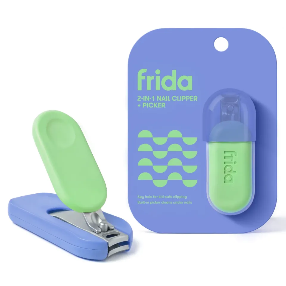 NoseFrida Frida Kids 2-in-1 Nail Clipper Nagelknipser Blau-Grün sicher