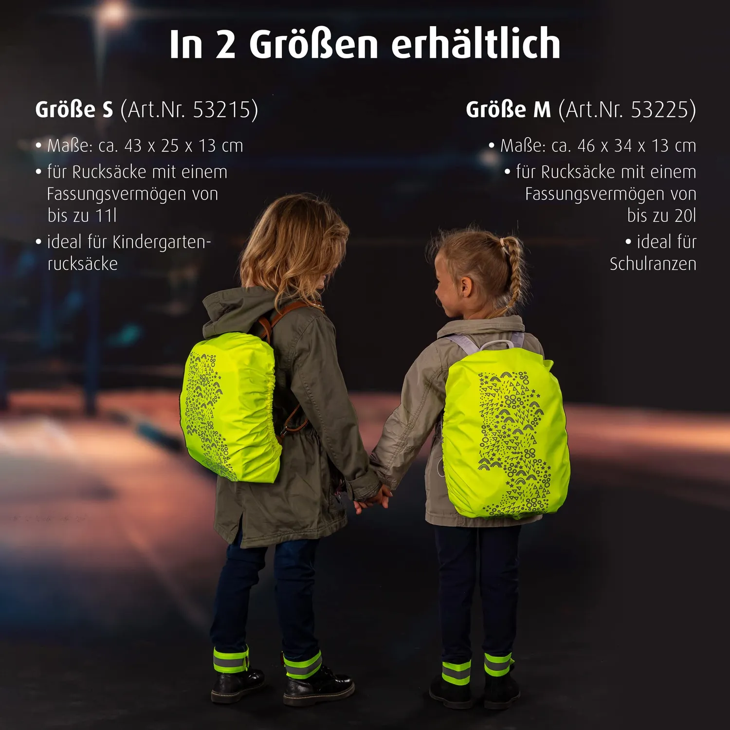 reer MyBuddyGuard Rucksackcover M Regenhülle neongelb