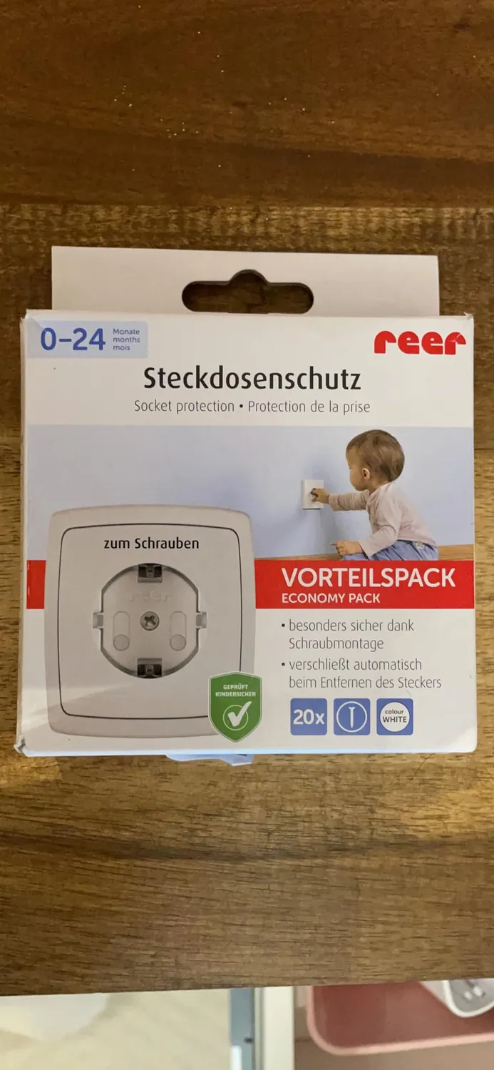 Reer Steckdosenschutz schraubbar weiß 20 Stück