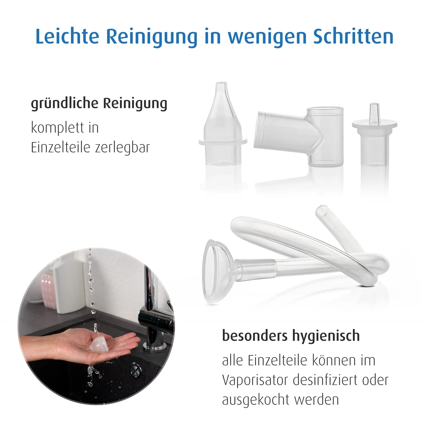 Reer Nasensauger Baby Mundsauger mit 4 Filtern und Box