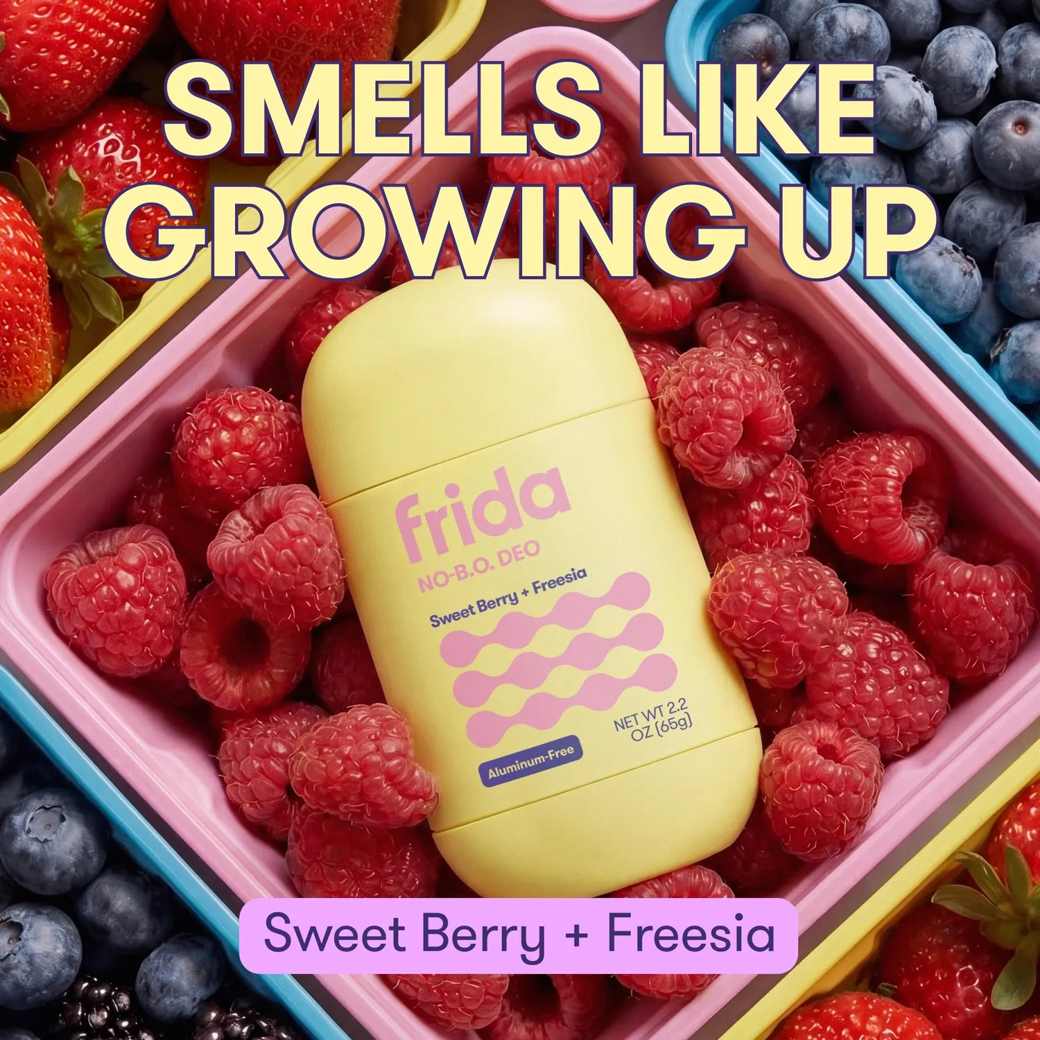 Frida Kids No-B.O. Sweet Berry Kinderdeodorant ohne Aluminium