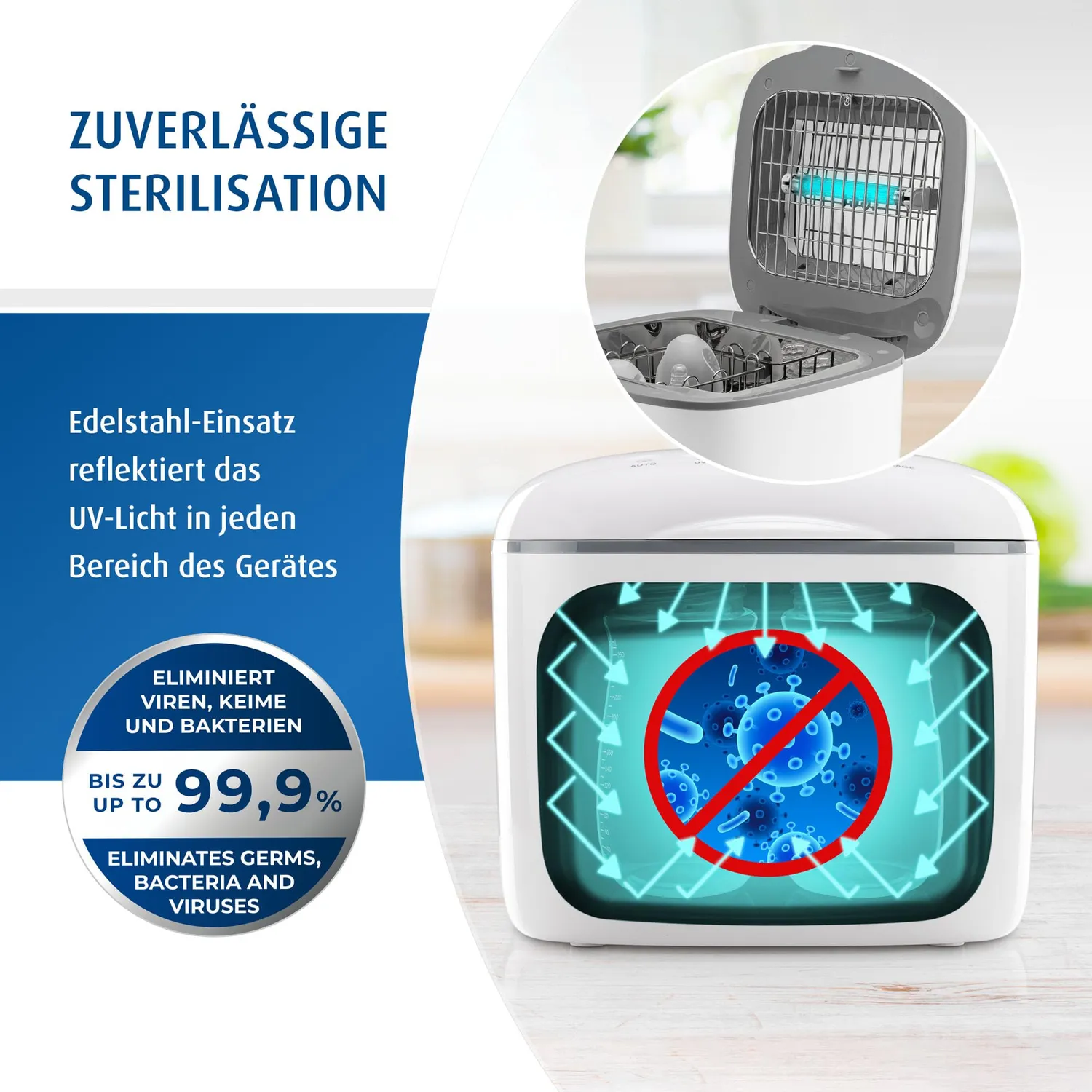 reer UV-C Desinfektionsgerät Sterilisator mit Trockner