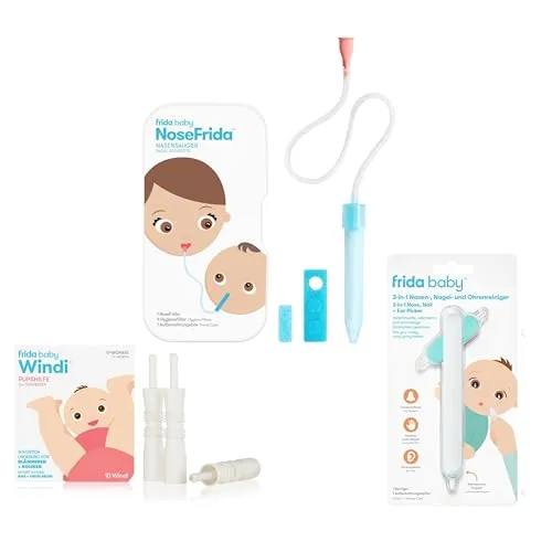 Frida Baby Comfort Pflegeset Windi Nasensauger 3-teilig