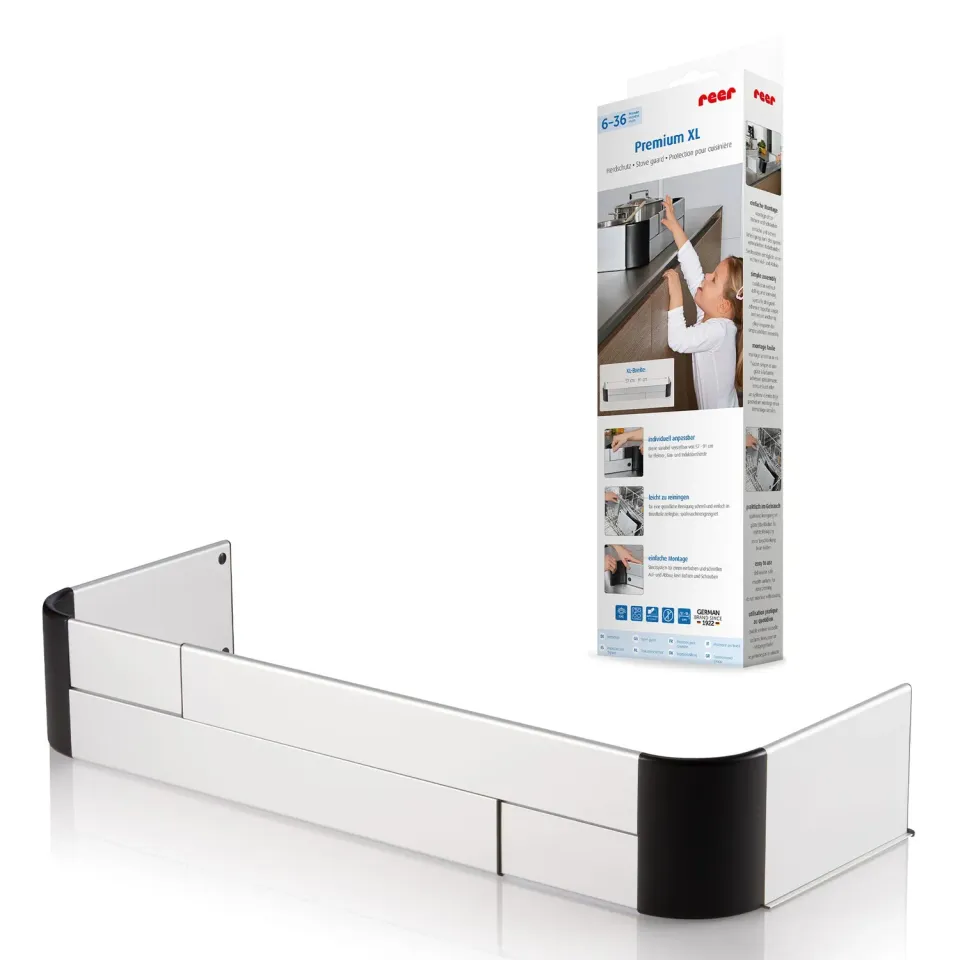 reer Premium XL Herdschutzgitter 57-90 cm ohne Bohren