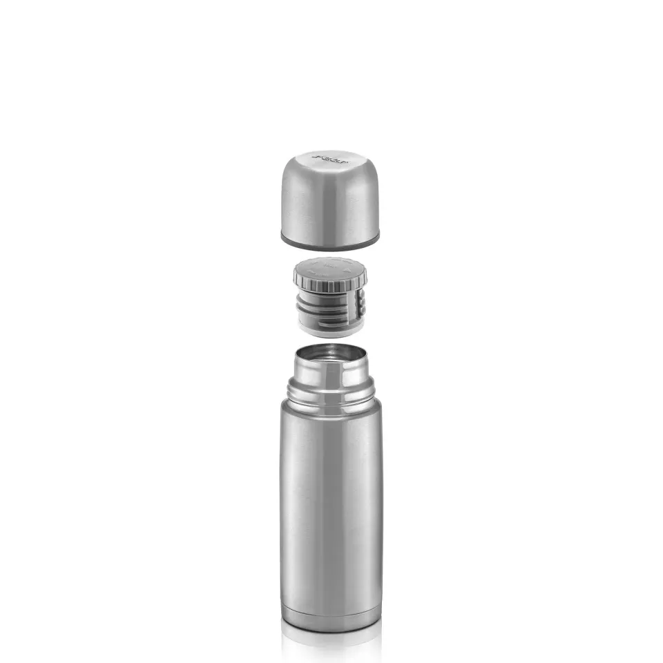 reer Pure 90308 Isolier-Flasche 350 ml silber Edelstahl