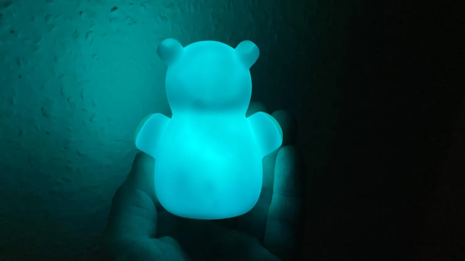 Reer lumilu Mini Zoo Hippo Nachtlicht Nilpferd blau LED