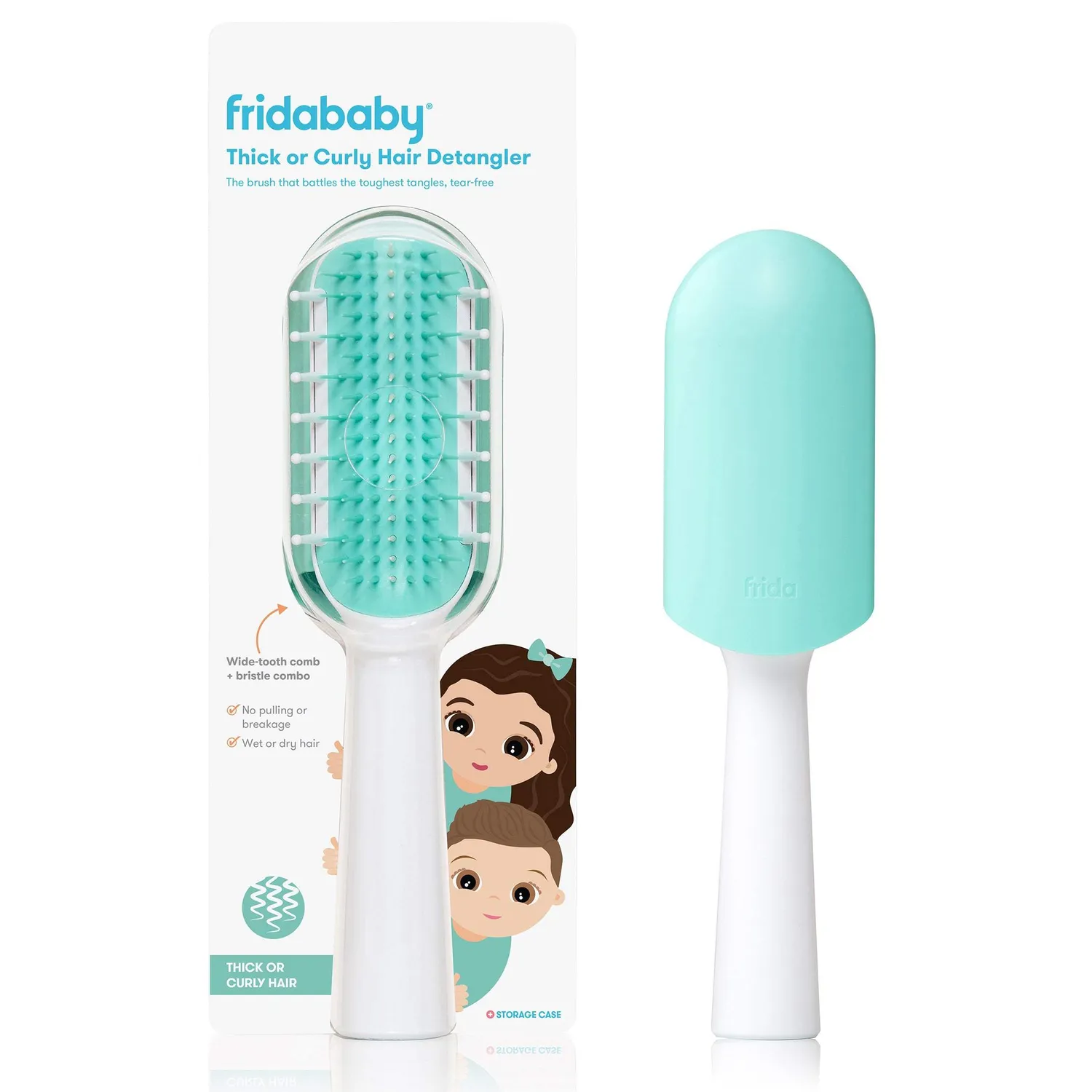 Frida Baby Entwirrbürste feines Haar mit Etui