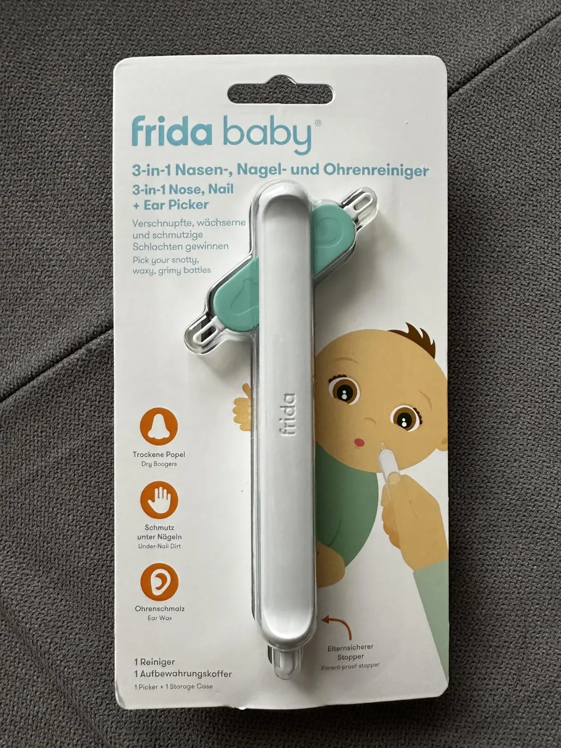 Frida Baby 3-in-1 Reiniger Pflegeset 4 Aufsätze sanft