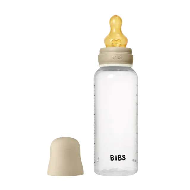 BIBS Babyflasche Glow Set 270ml Latex Vanilla PP