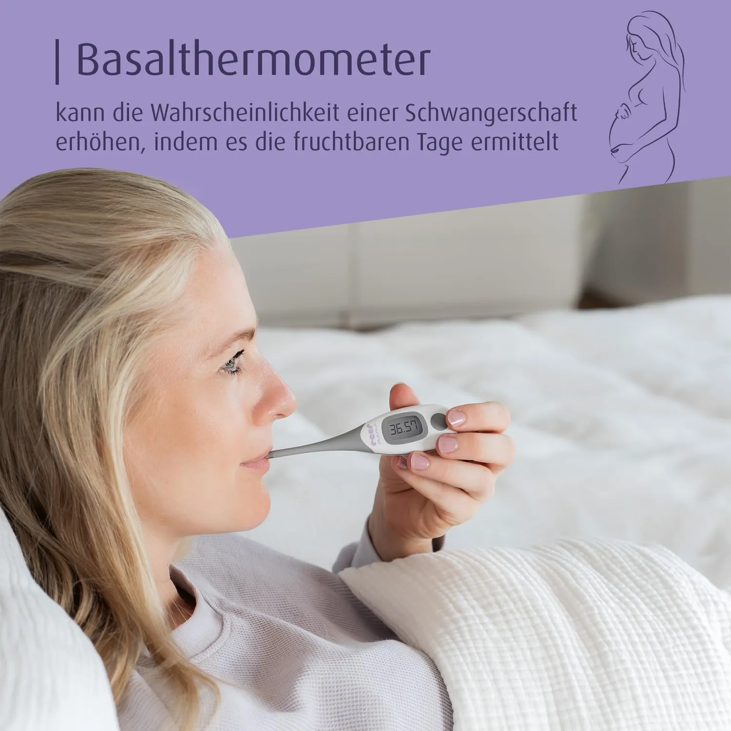 reer Basalthermometer Zyklustracker mit App Bluetooth