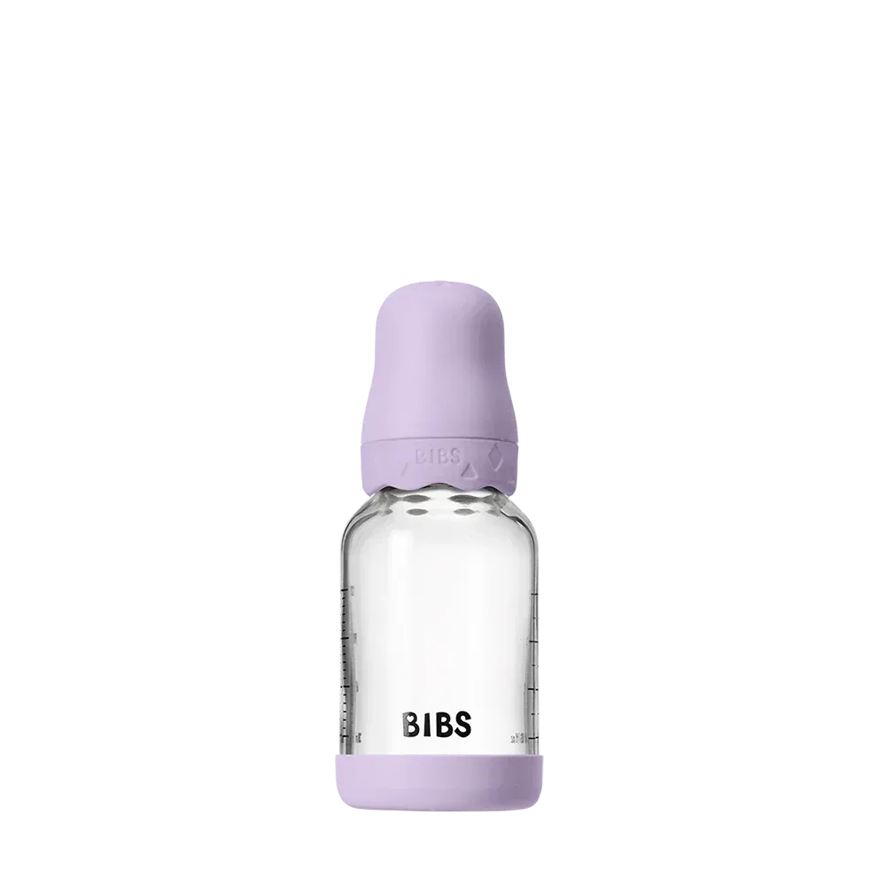 BIBS Boheme Baby Glasflasche 120 ml Violet Sky Latex