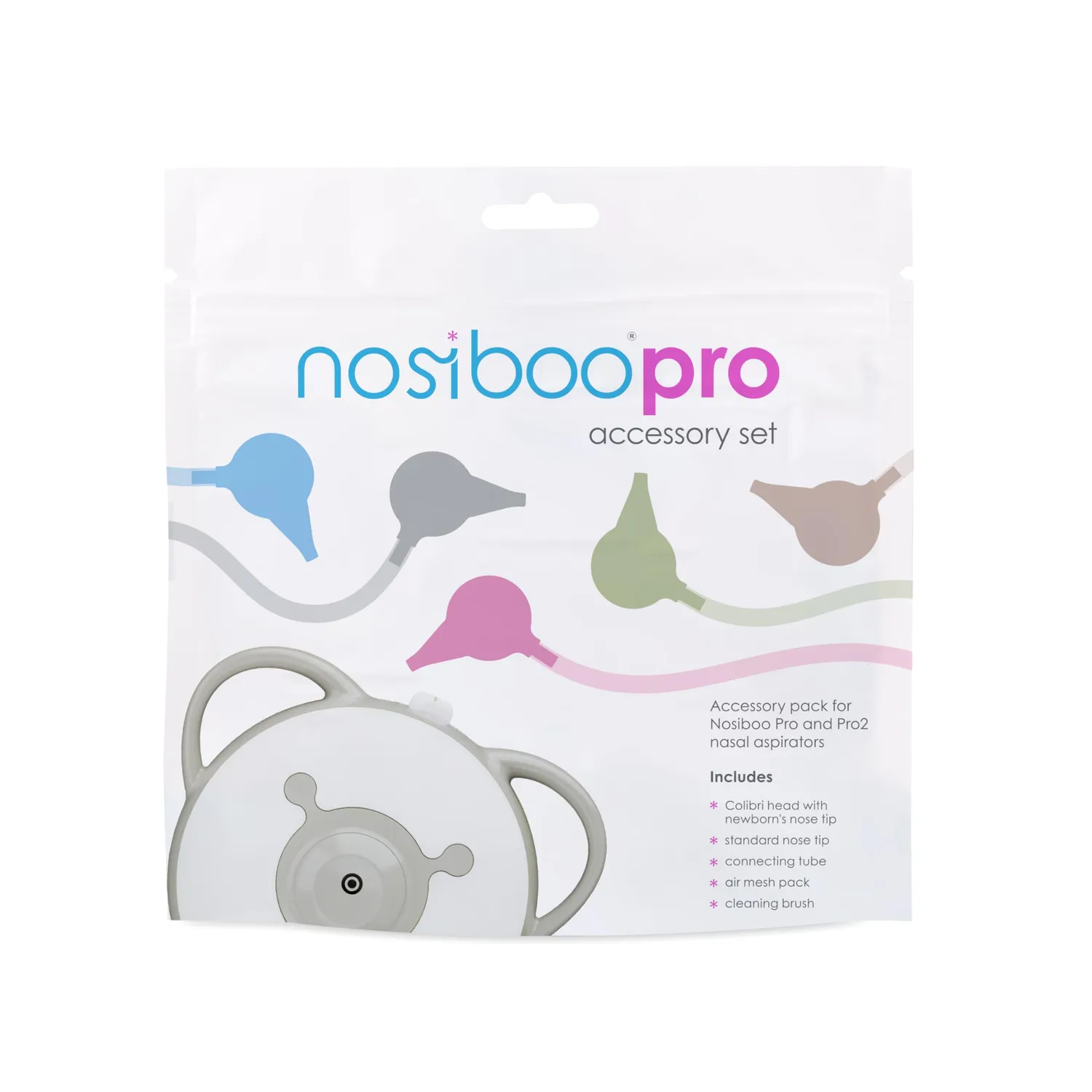 nosiboo Pro Zubehörset Nasensauger blau