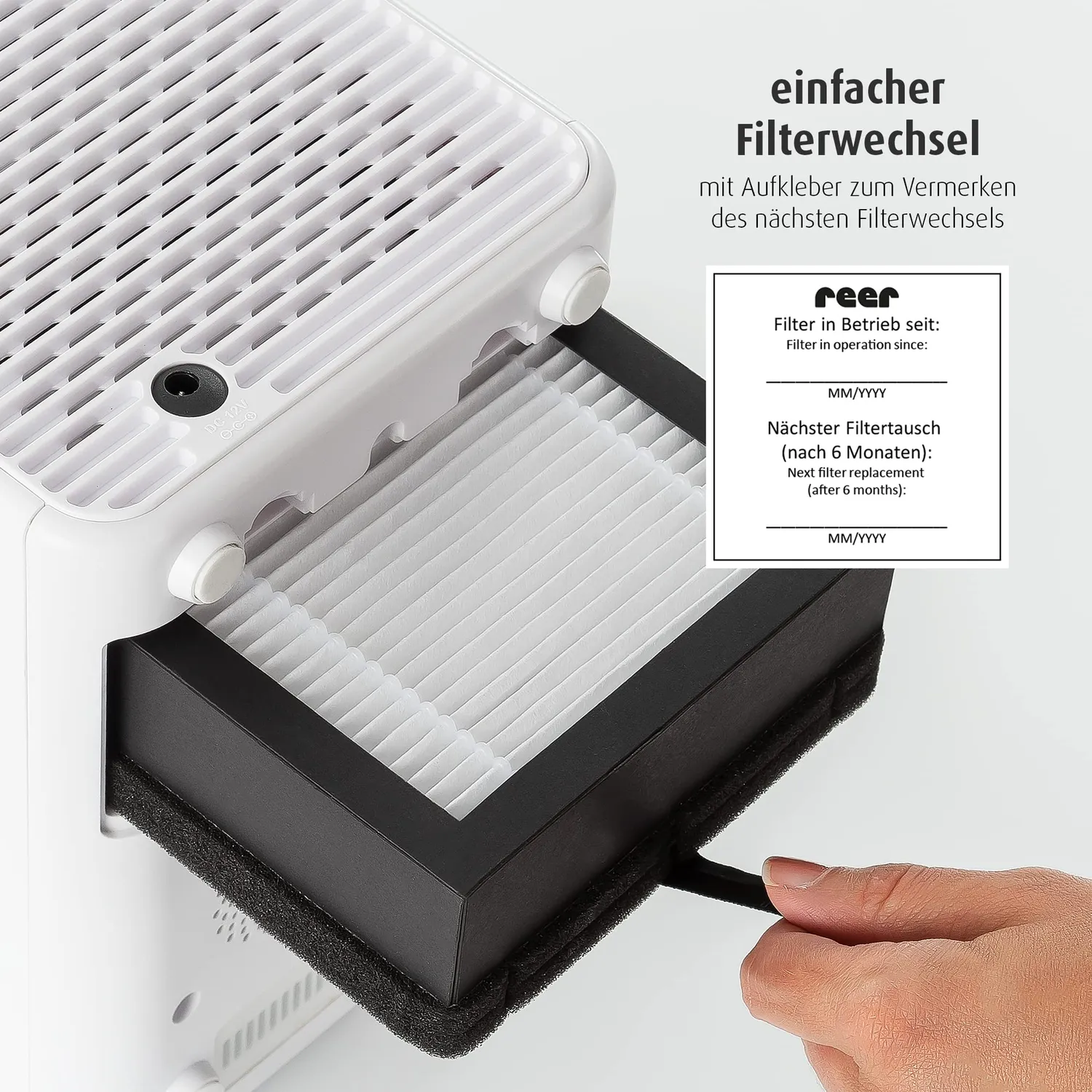 Reer 4in1 Air Purifier Luftreiniger weiß mit Nachtlicht