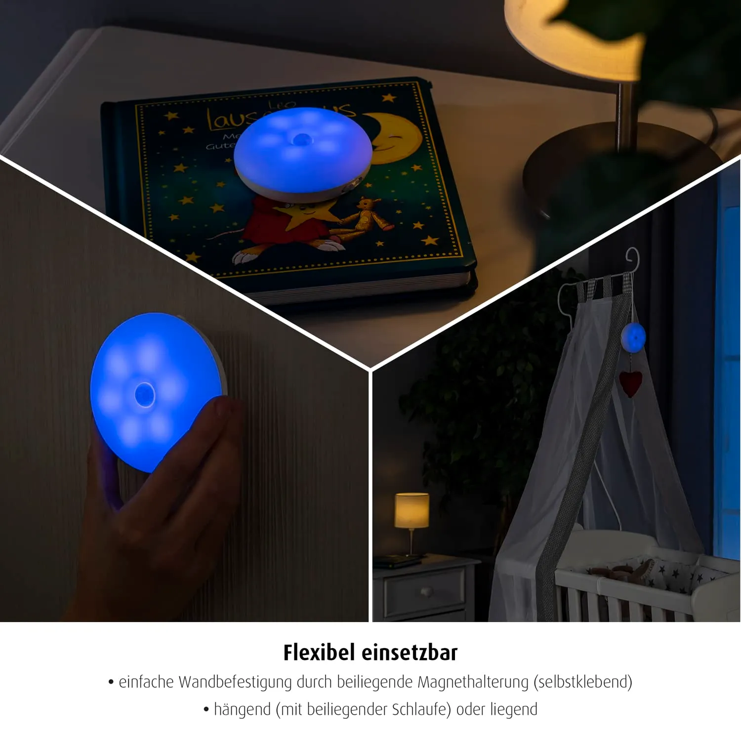Reer NightGuide SmartLight Nachtlicht Bluetooth weiß Timer