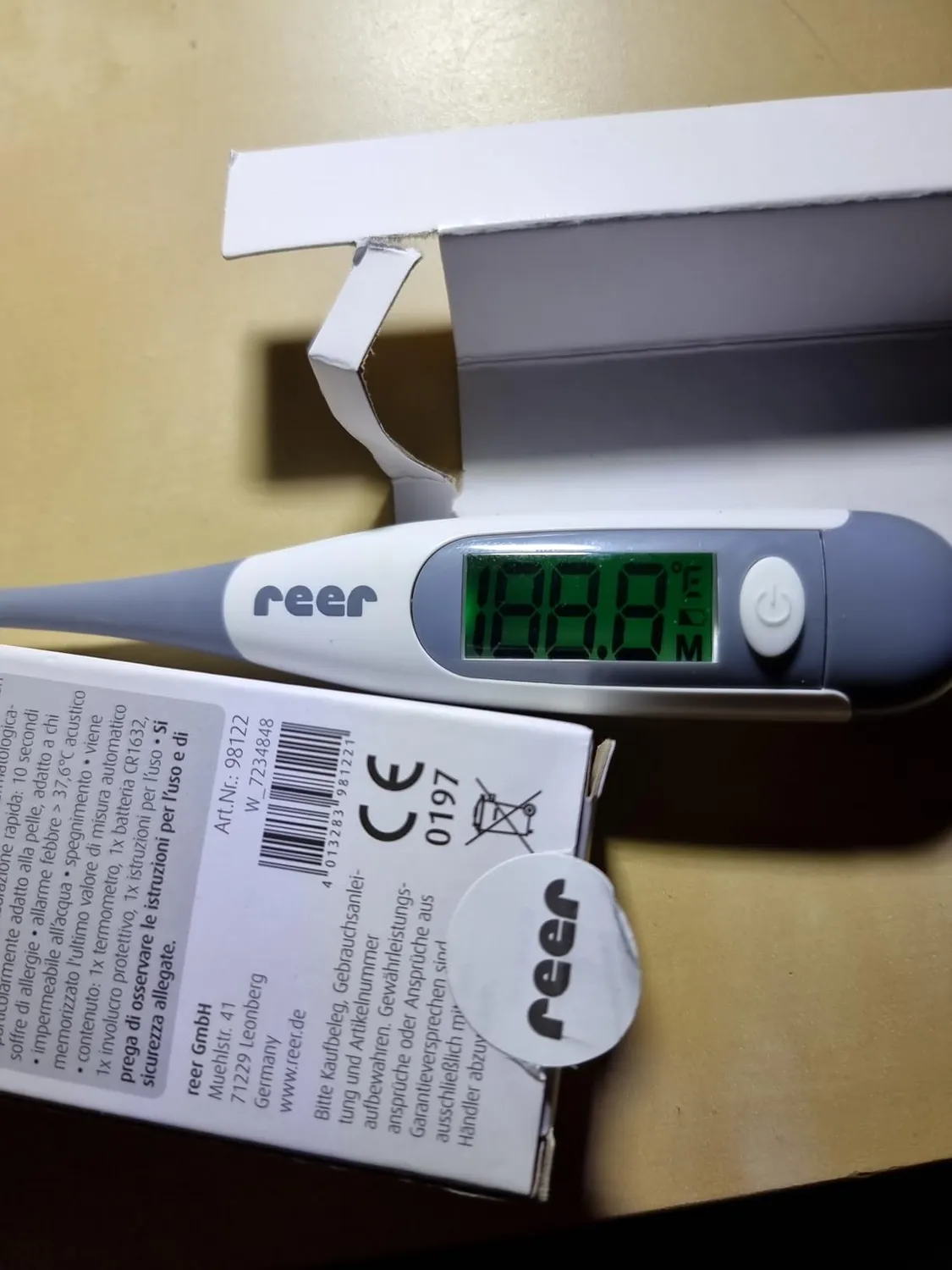 Reer ExpressTemp Pro 98122 Fieberthermometer digital 10 Sekunden